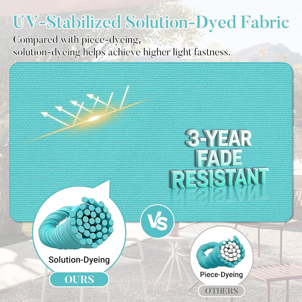 Outdoor Cushions Furniture: Waterproof & UV Resistant Outdoor Chair Cushions Set of 4-19 x 19 x 3 Inch Thick Patio