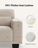 3 Seater Sofa Couch with Deep Seats and Wide Armrests, 89" Couches for Living Room