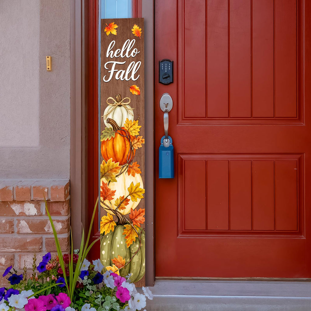 Hello Fall Front Porch Sign, 47"