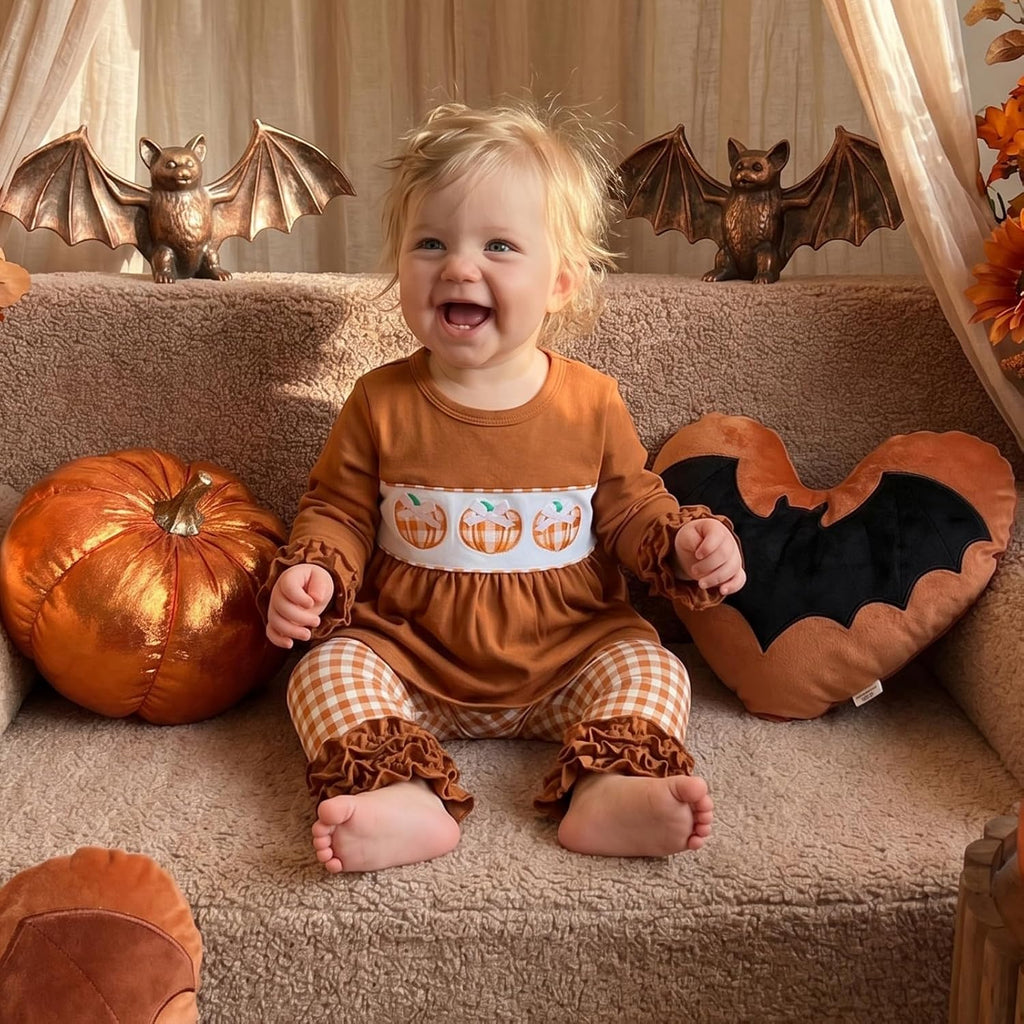 Toddler Baby Girl Outfit Shirts Tunic Top and Ruffle Pants Set