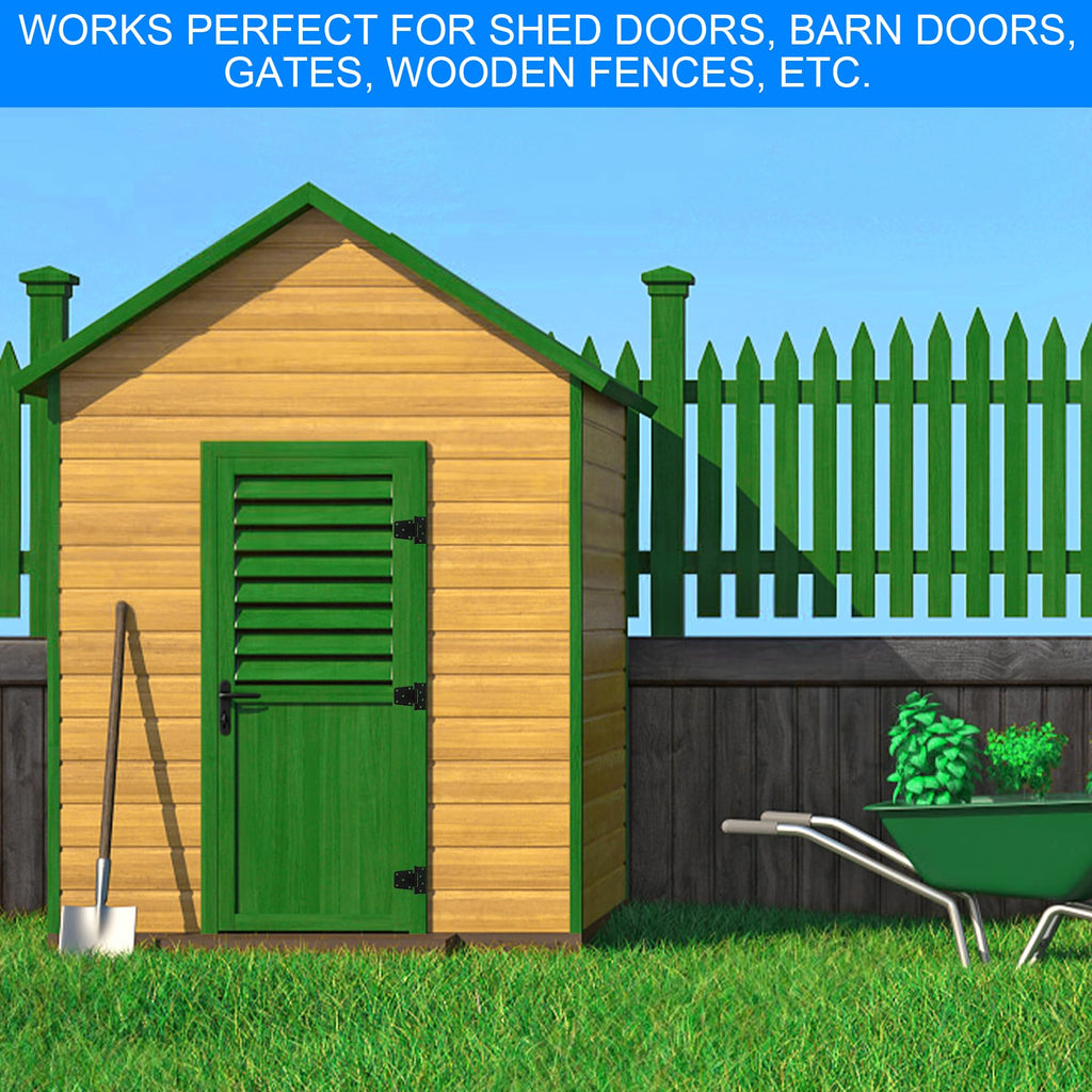 Heavy Duty Gate Hinges 3.5 inch 6 Pack Extra Thick Industrial T Barn Door Hinges Shed Door Hinges for Large Wooden