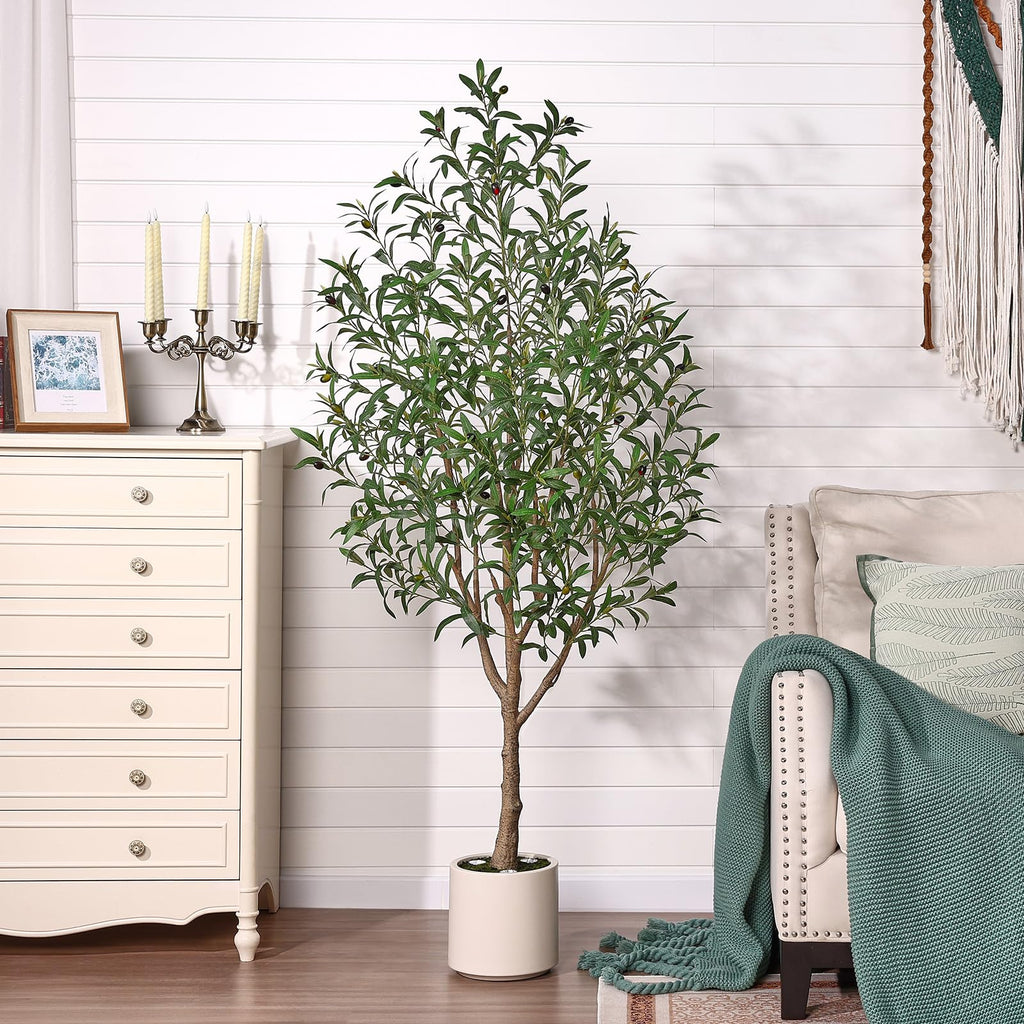 Olive Trees Artificial Indoor 6FT with LED Spotlights