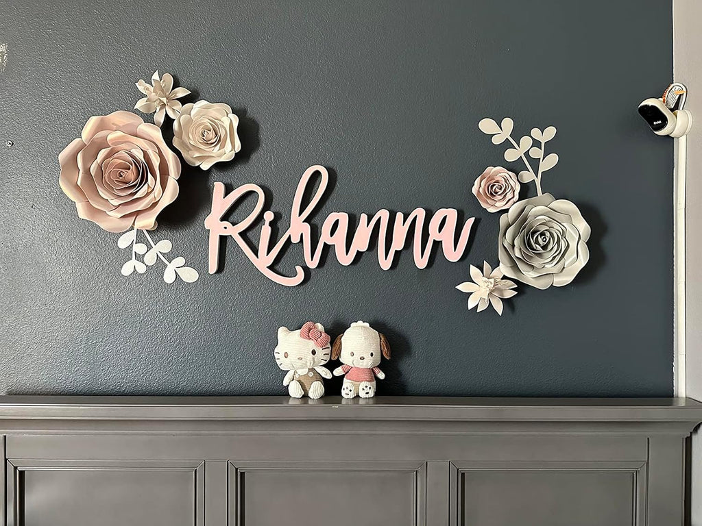 Personalized Custom Wood Name Sign, Nursery Name Signs, Family Wooden Baby Name Signs, Choice of Size & Fonts!