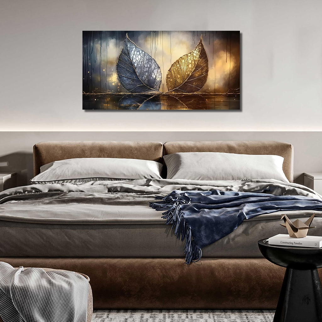 Abstract Wall Art Gold Leaf Wall Art