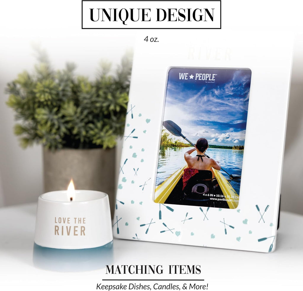 River - 4oz Soy Wax Mini Candle Riverside Riverfront Waterfront Summer Desk Home Decor