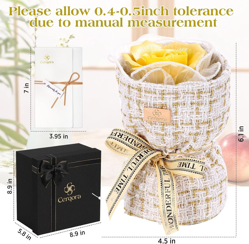 Yellow Ceramic Rose Bouquet for Essential Oil-Ceramic Diffuser for Small Mini Room(Passive Diffuser Aroma Stone)The