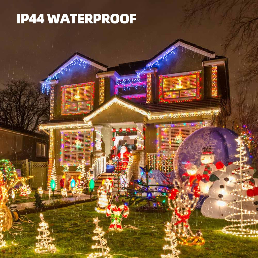 Battery Operated Christmas Lights, 4 Pack Total 200 LED 64 FT Battery Operated String Lights with 8 Modes, Xmas Light