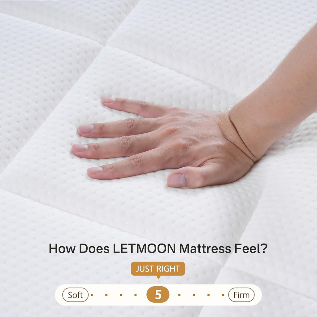 King Size Mattress, Luxury Hybrid 12 Inch King Mattress in a Box | 2026 Upgraded Cooling Gel Memory Foam, Zoned