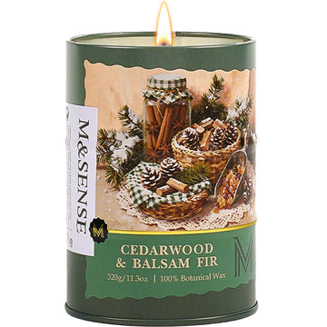 Cedarwood Balsam Fir Scented Soy Candles, 11.3 oz