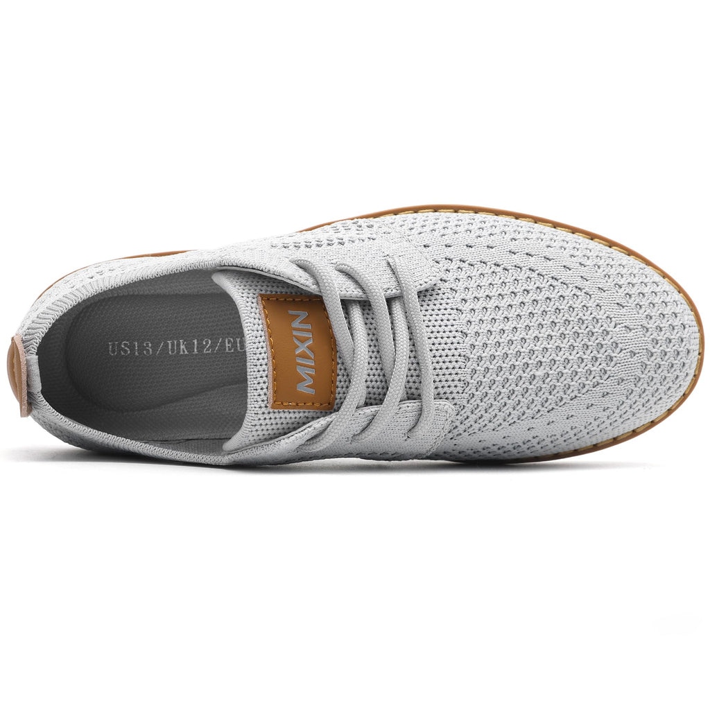 Boy's Casual Dress Sneakers Mesh Oxfords Grey