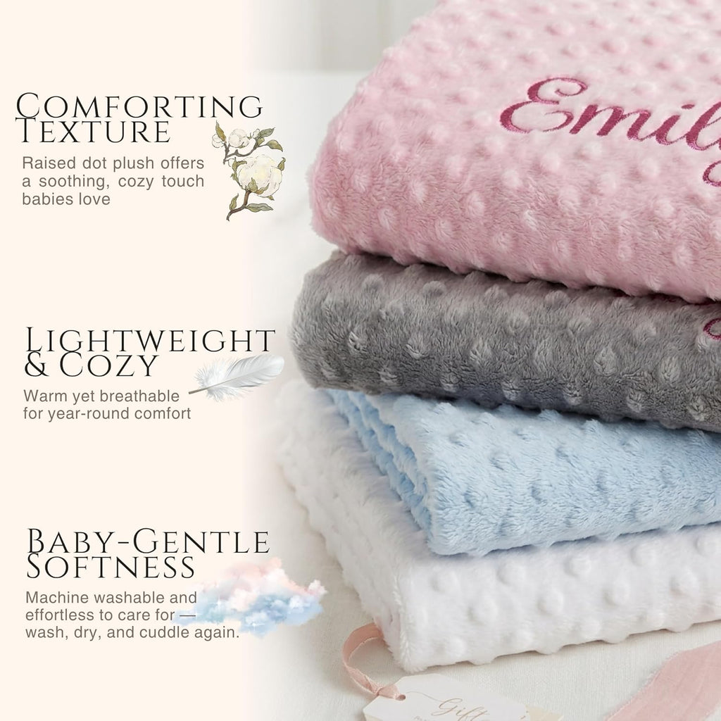 Blanket and Teddy Bear,Custom Boy Gifts Set