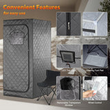 Gollense Portable Infrared Sauna for Home Spa | Full Size 1 Person Sauna | Full Body Personal Far Infrared Sauna Tent