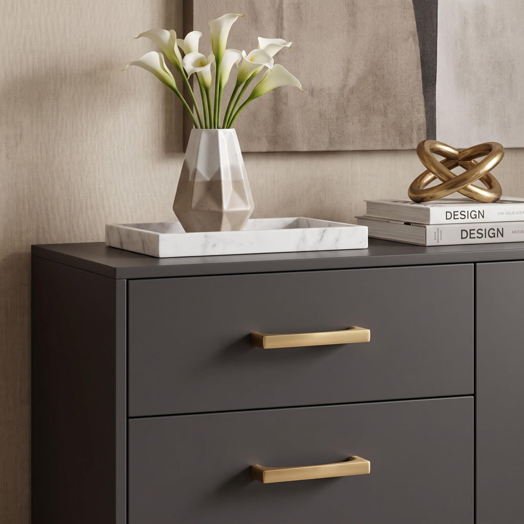 Solid Handles Appliance Handle Pull 18-Inch(457mm) Champagne Bronze Cabinet Pulls,Heavy Duty Cabinets