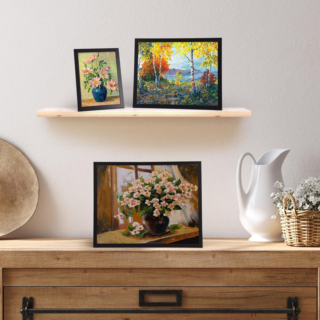14 Pack Black Picture Frames Set, 2pcs 11x14 Matted for 8x10, 6pcs 8x10 Matted for 5x7, 6pcs 5x7 Matted for 4x6