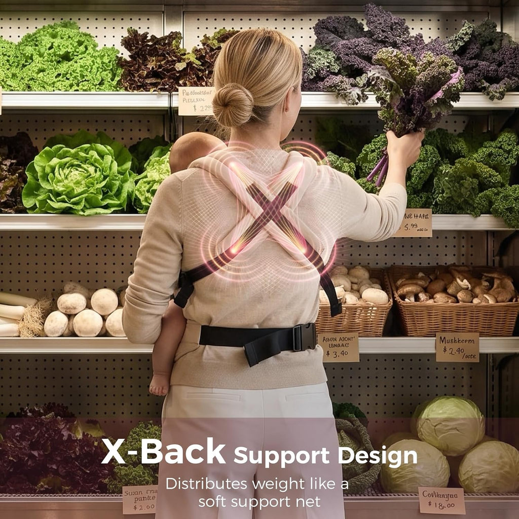 PureHug Baby Carrier - Ergonomic, Cozy and Lightweight for 7-45 lbs