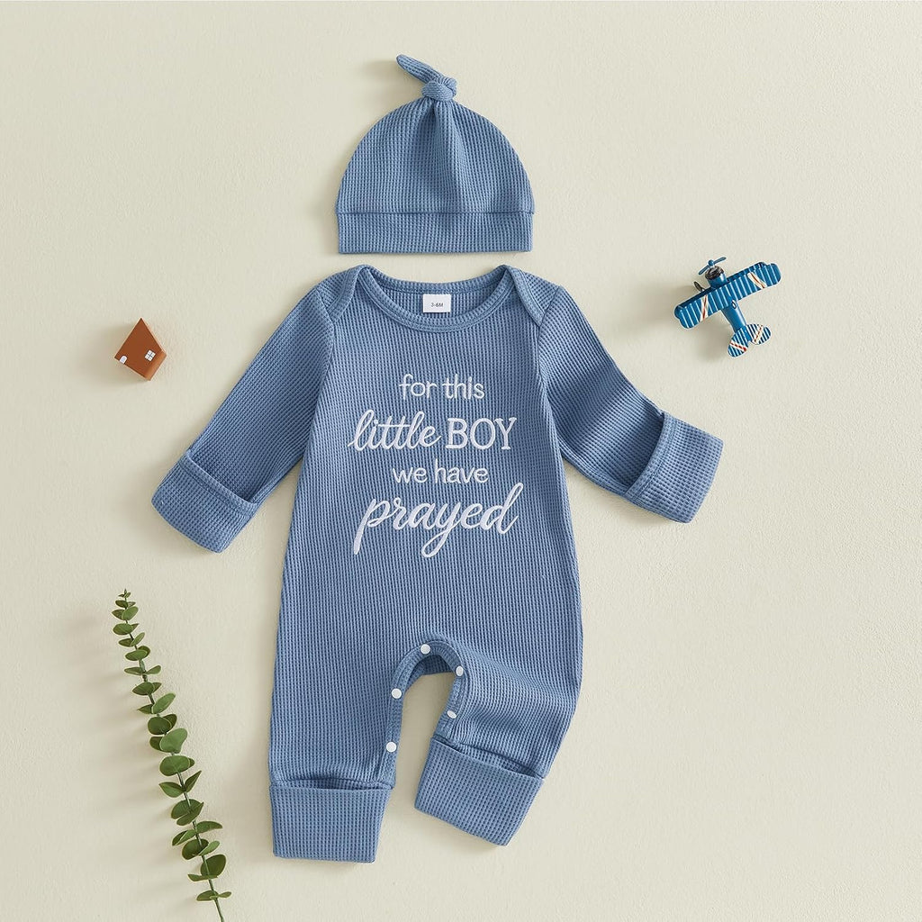 For This Child We Have Prayed Newborn Baby Girl Boy Romper Outfit