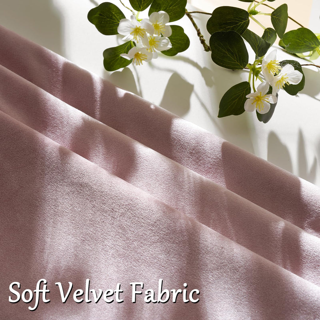 Sweet Lilac Velvet Throw Pillow Covers 20x20 Pack of 2
