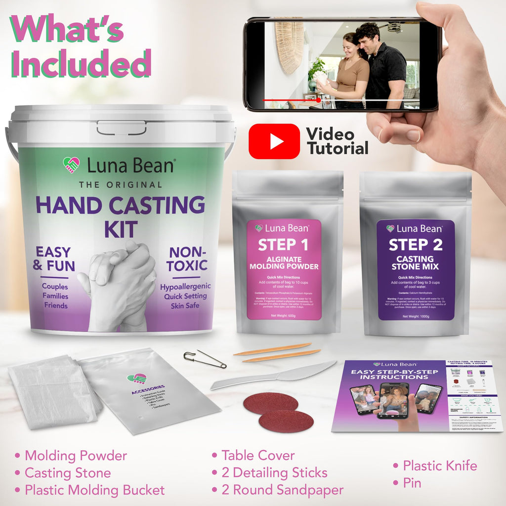 Hand Casting Kit Couples, Hand Mold Christmas Gift for Women Her
