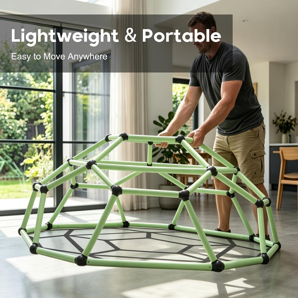 6.5FT Climbing Dome, Kids Outdoor Toys, Geometric Dome Climber for Backyard | Sturdy & Portable, UV-resistant