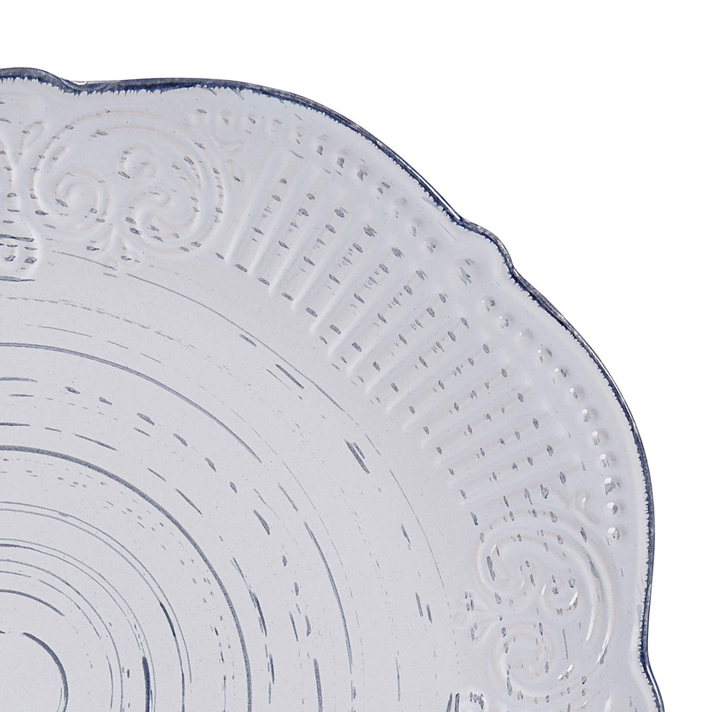 Isabella 16-Piece Stoneware Dinnerware Set, Service for 4 - Handpainted Unique Glazed Finish - Includes Dinner