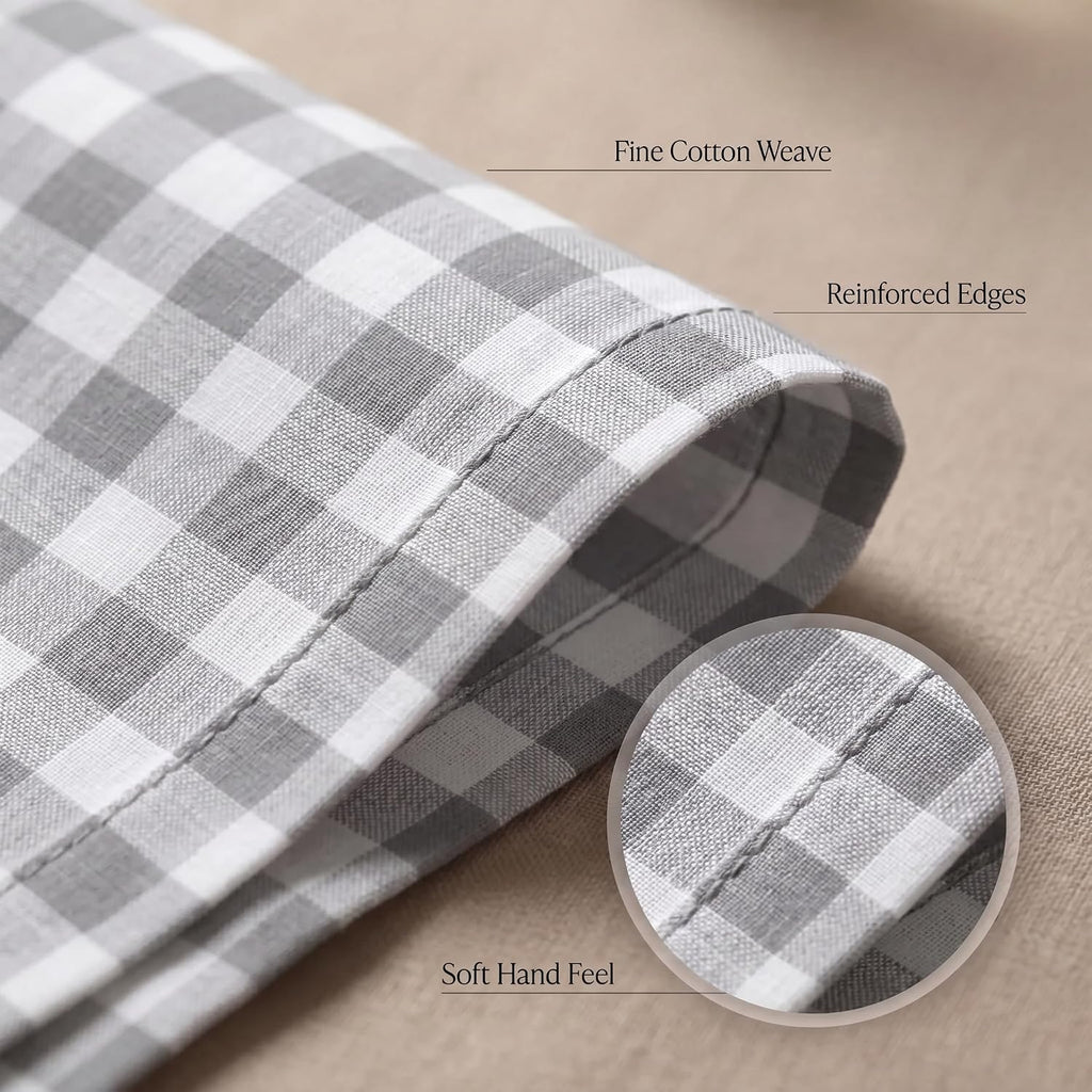 Cloth Napkins Cotton 20x20 (Set of 12) Grey