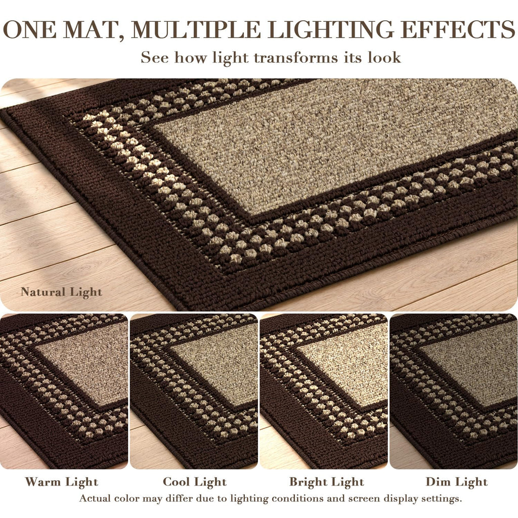 Kitchen Runner Rugs, Set of 2 Non Slip Kitchen Mats for Floor