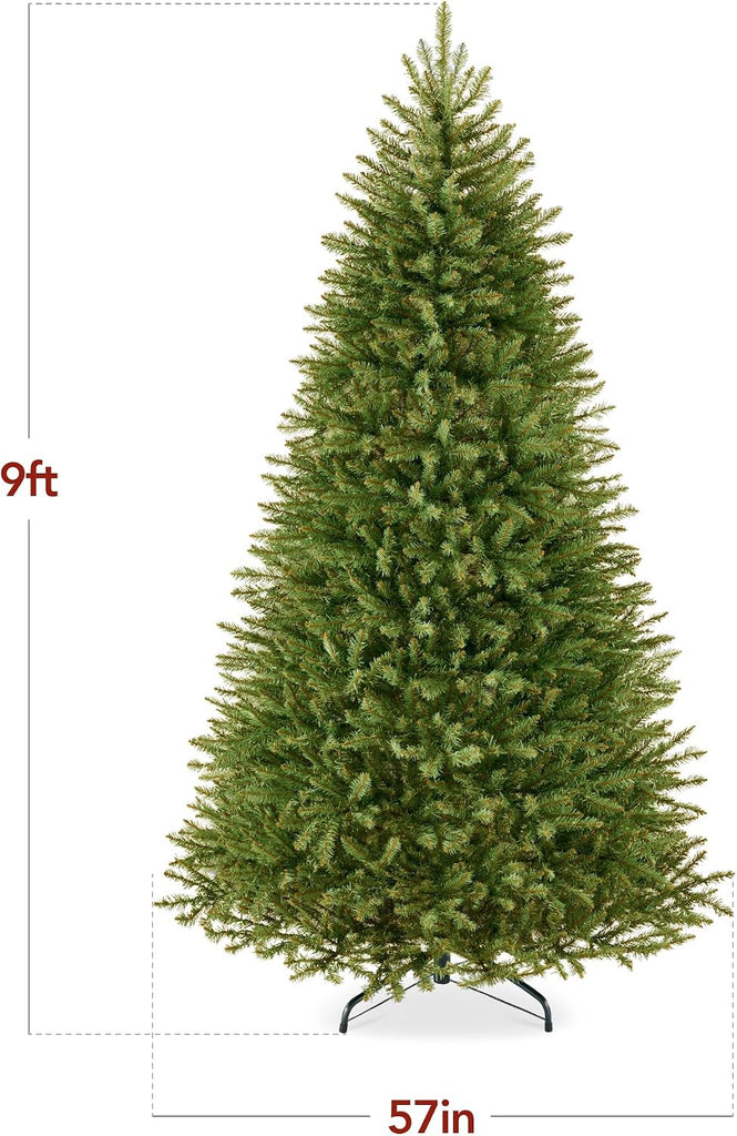 Premium Nordic Fir Christmas Tree, Unlit Artificial Full Hinged Realistic Holiday Decoration w/ 3,500 Branch Tips