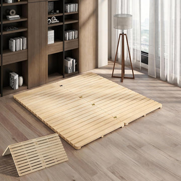 Floor Bed Frame, Foldable Tatami Bed Frame Futon Frame