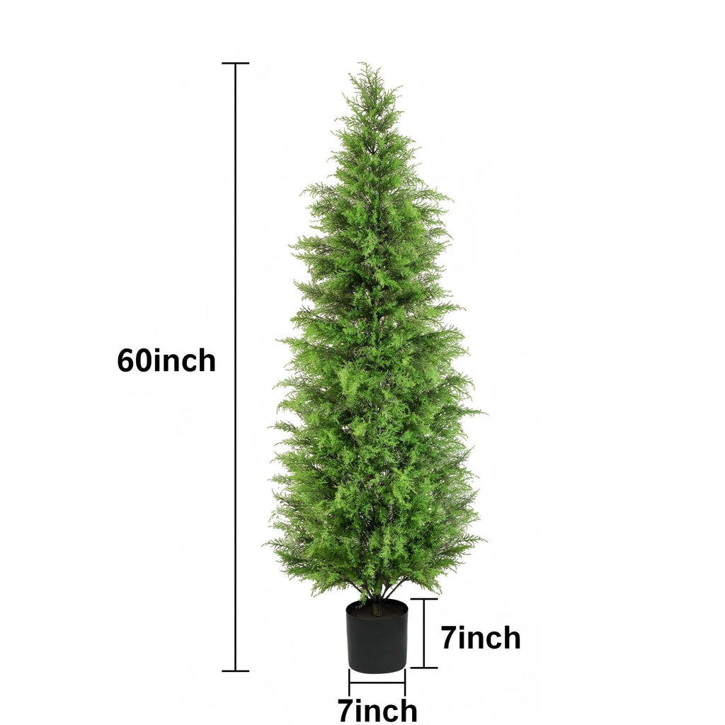 5 ft Artificial Cedar Trees for Porch