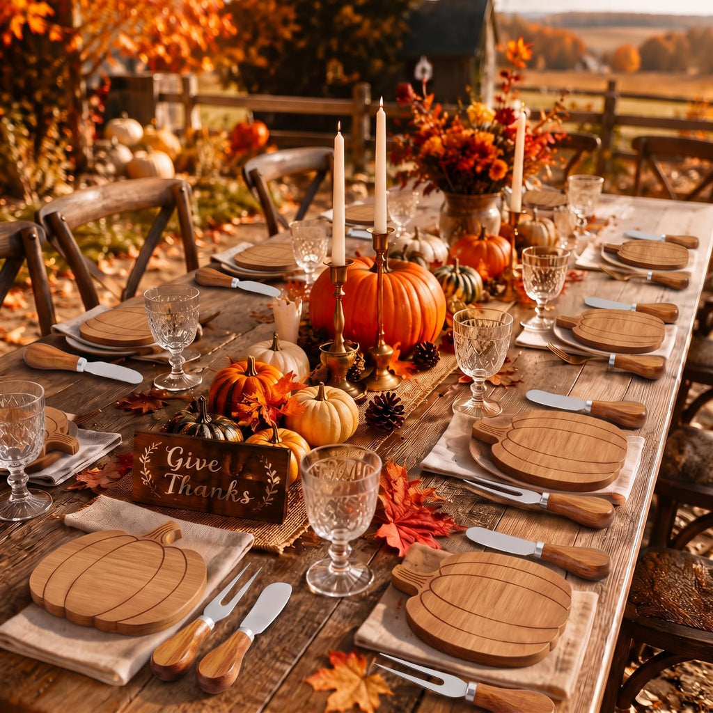 1 Set Fall Pumpkin Charcuterie Boards, Mini Cheese Board Gifts