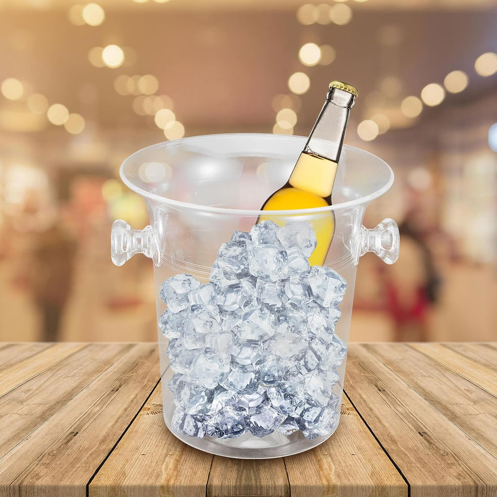 Ice Bucket with Handles Acrylic for Bars and Nightclubs