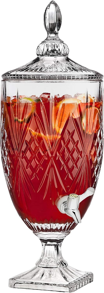 Iced Beverage Dispenser, Dublin Crystal Collection - 1 Gallon