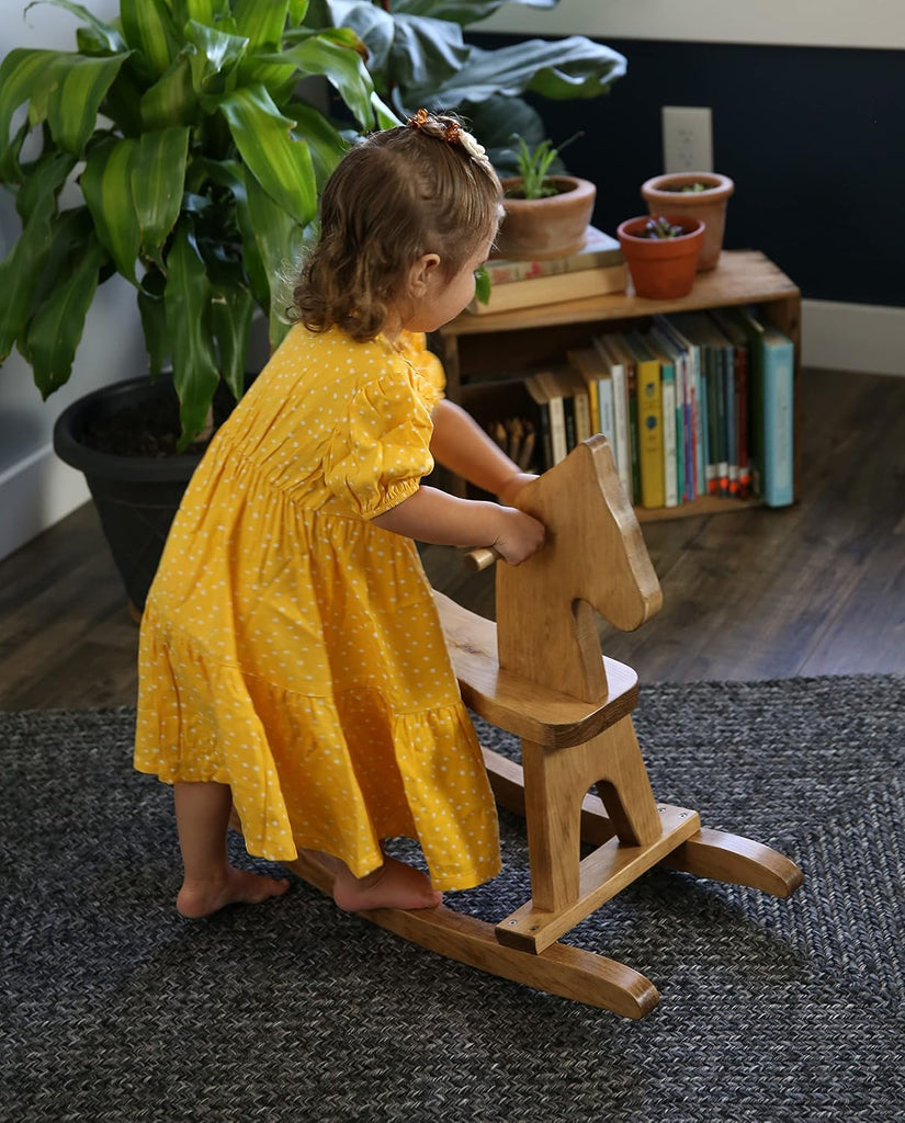 Wooden Rocking Horse, Harvest Stain