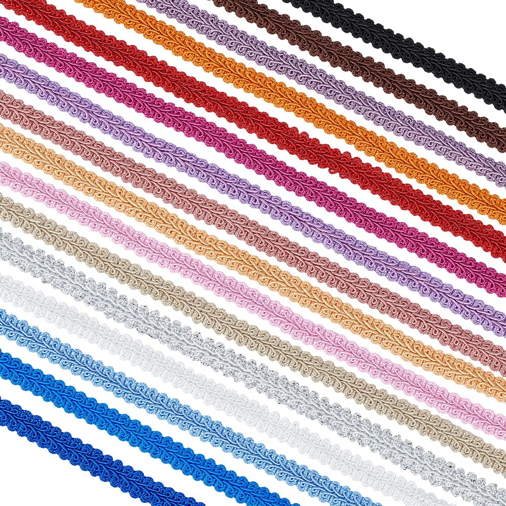 Gimp Braid Trim 16 Colors Woven Braid Trim - 34yards