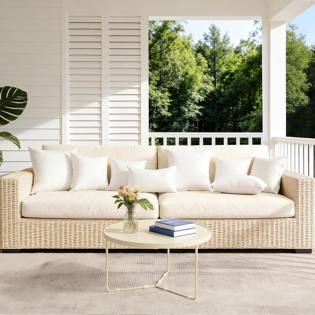 18 x 18 Outdoor Pillow Inserts () - Square Waterproof Throw Pillow - Decorative Throw Pillows Insert - Set of 2