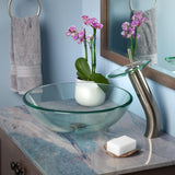 Novatto BONIFICARE Glass Vessel Bathroom Sink