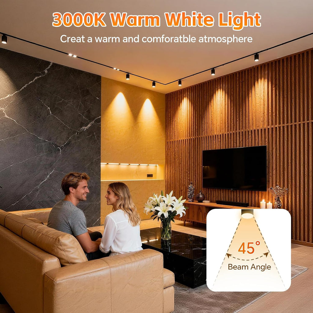 LED GU10 Range Hood Light Bulbs, Dimmable, 3000K Warm White, 2 Pack