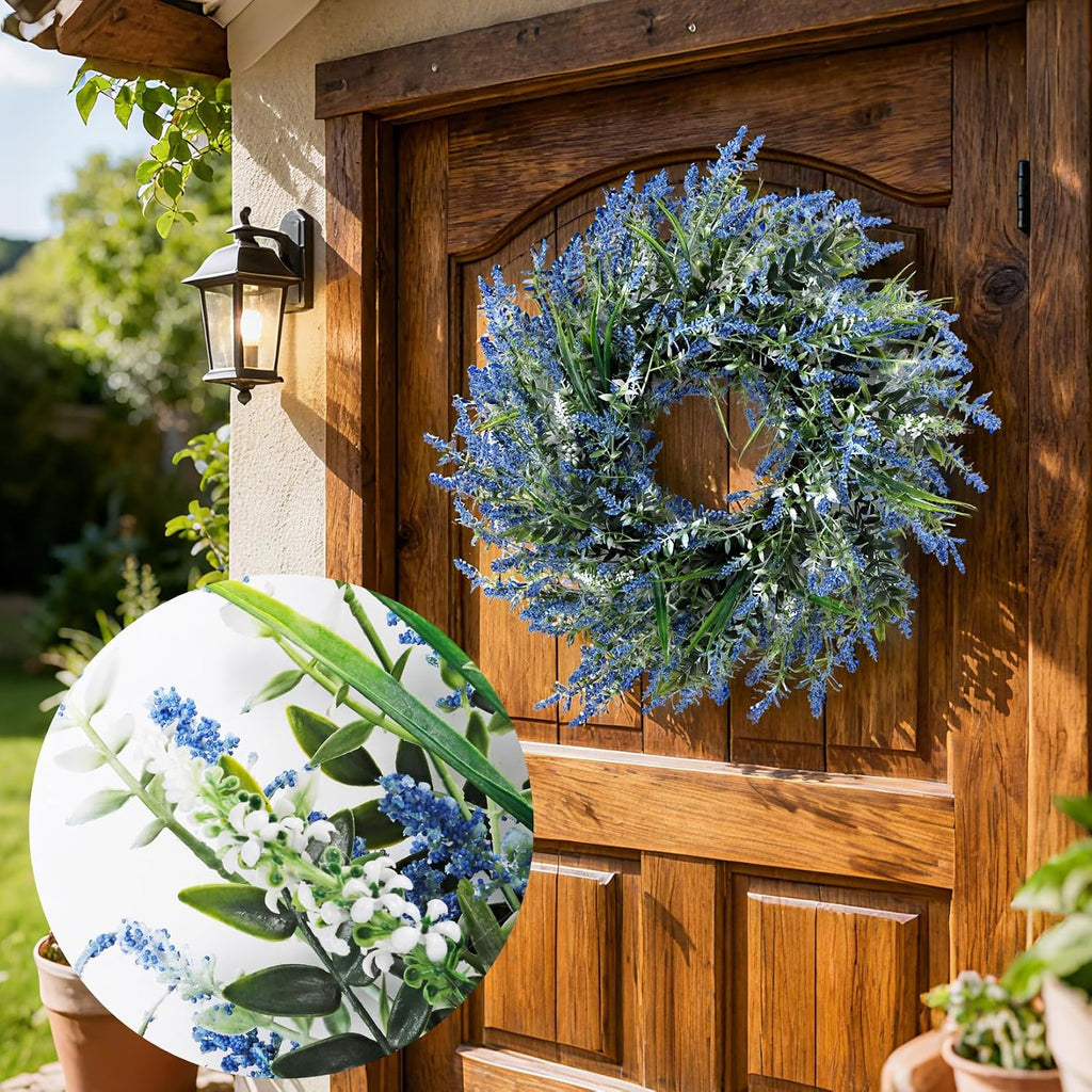 26'' Large Lavender & Eucalyptus Wreath for Front Door