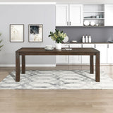 79" Dining Table for 8, Modern Rectangular Dining Room Table, Solid Acacia Wood Dining Table, Modern Wood Table with