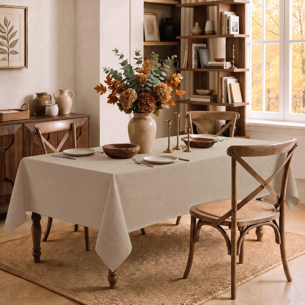 Textured Table Cloth Rectangle 60x84 Inch Kitchen Decor