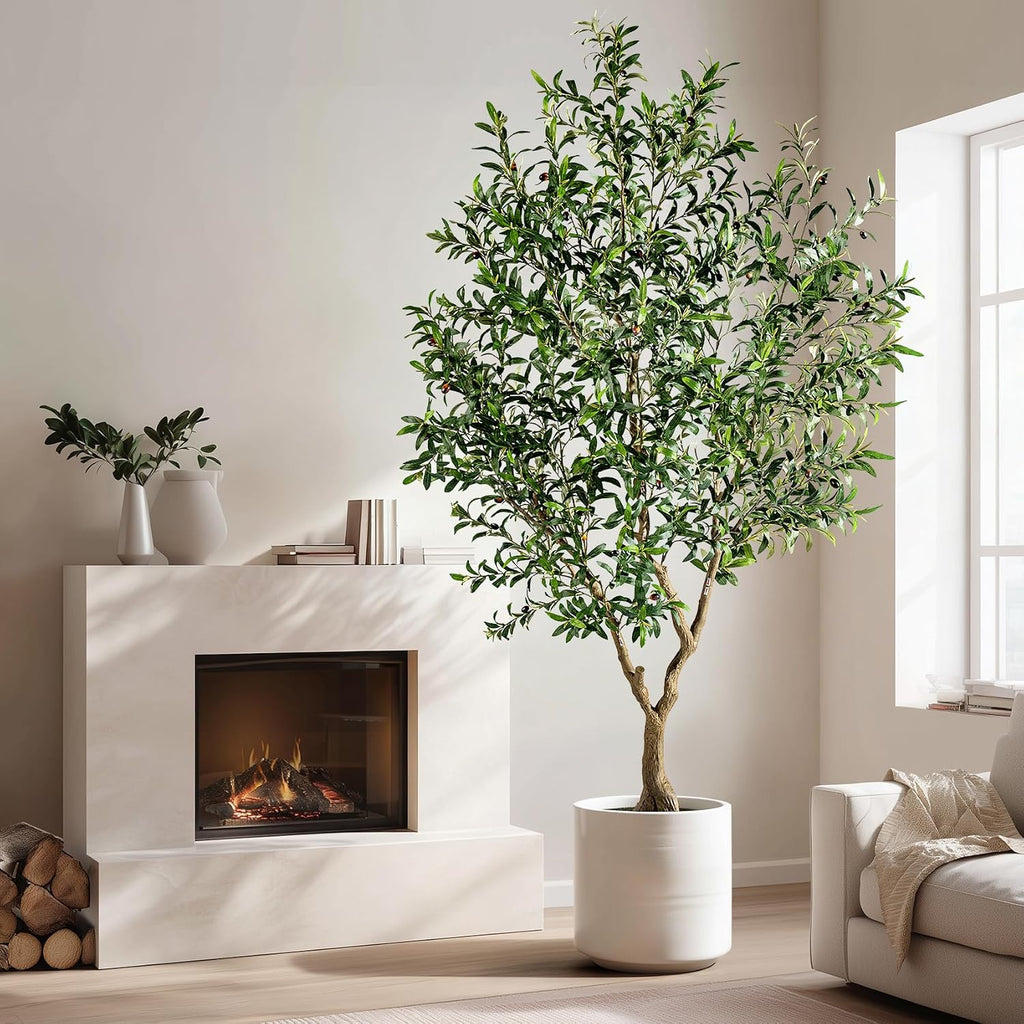 Large Faux Olive Tree Tall Artificial Trees with Pot Indoor Outdoor Realistic Floor Fake plantas Living Room Bedroom