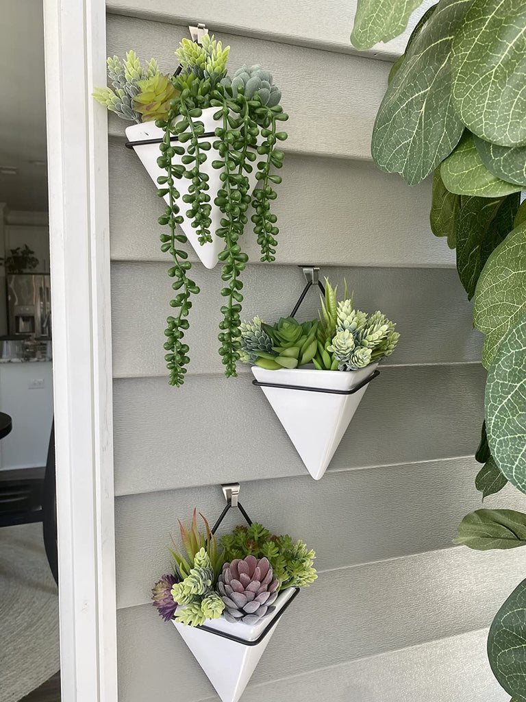 16pcs Fake Succulents, Artificial Succulent Plants for Outdoors