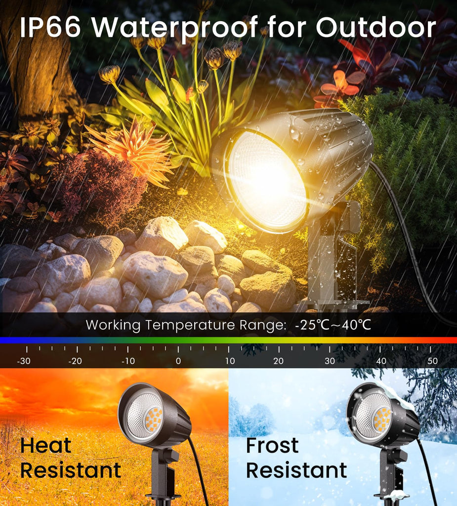 7W Low Voltage Landscape Lighting 800LM 2700K LED Landscape Lights