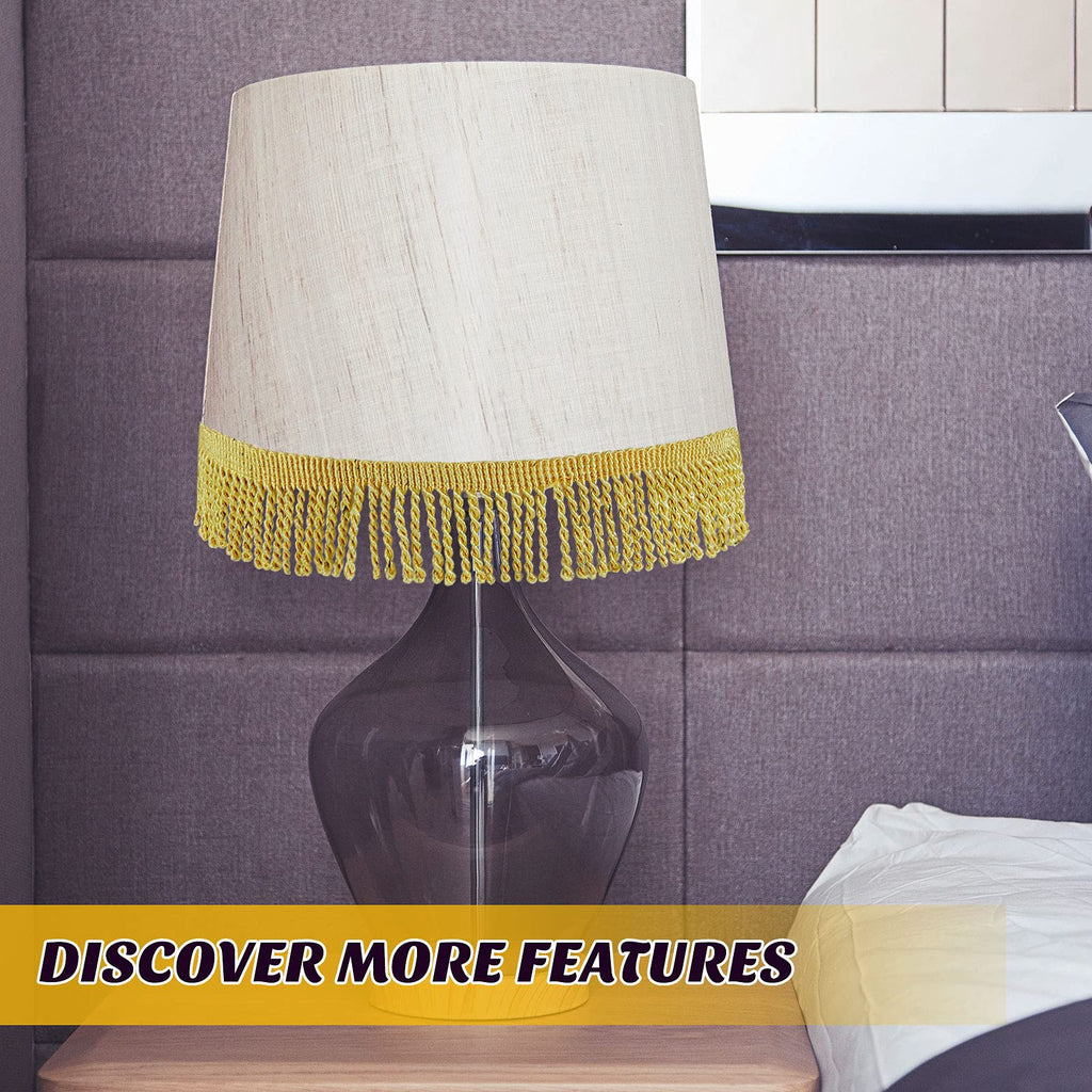 Fringe Trim for Curtains Sofa Decor, 12 Yards, Gold - 12 Yards