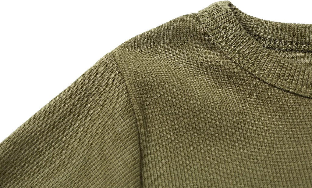 Toddler Boys Henley Shirts Long Sleeve Cotton Tshirt for Kids