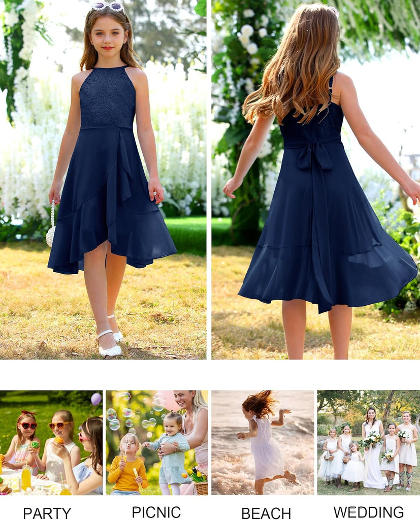 Flower Girl Wedding Guest Dress Junior Bridesmaid Kids