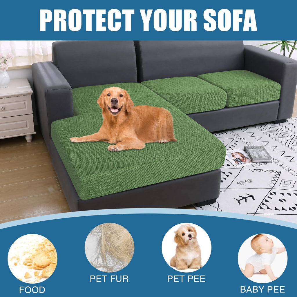 Waterproof Couch Cushion Covers, L Shape Sectional Couch Covers