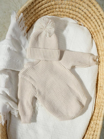 Infant Baby Sweater Romper Baby Girl Boy Knitted Pullover Fall Winter Clothes Baby Boy Girl Outfit Embroidery Clothes
