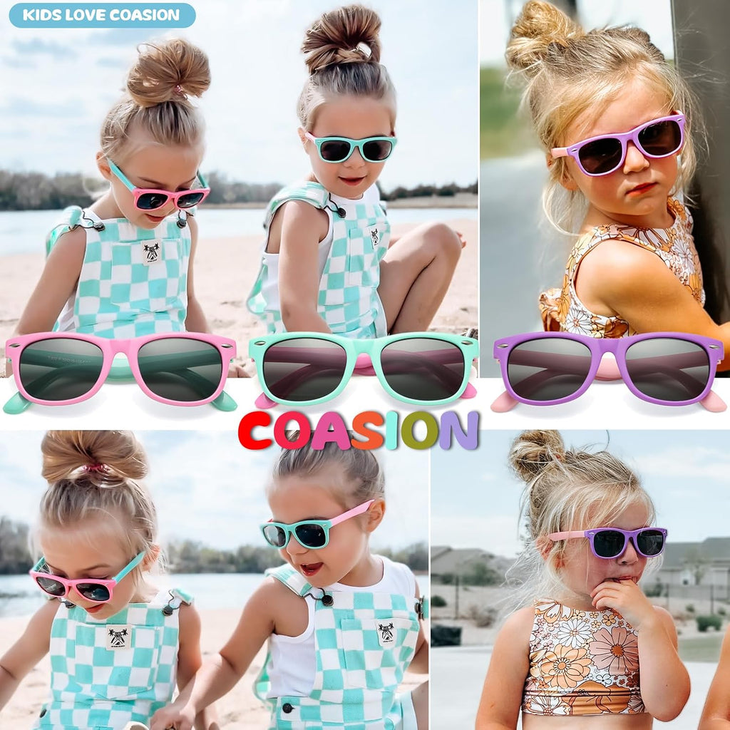 Kids Polarized Sunglasses Flexible Shades UV Protection