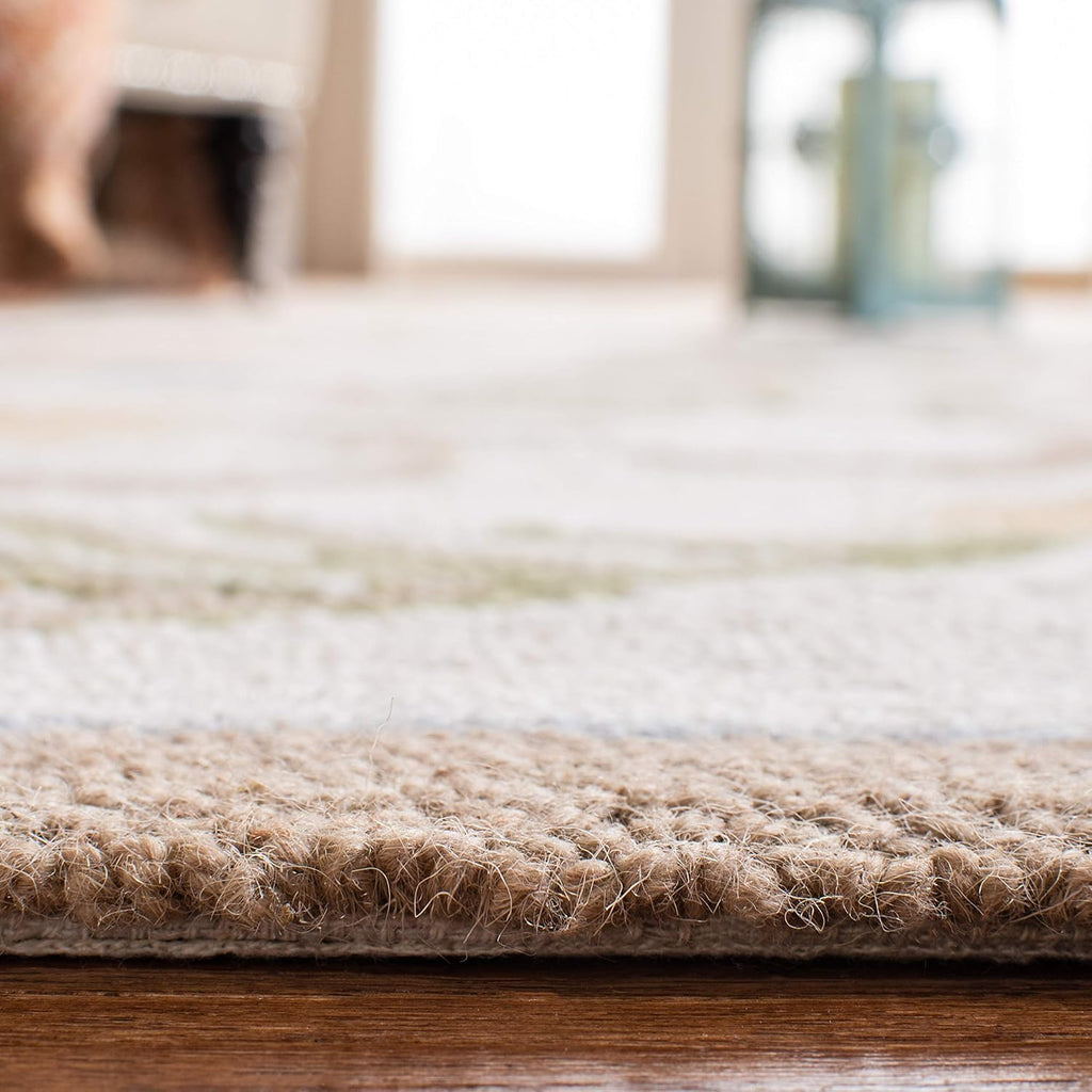 Chelsea Area Rug - 9' x 12', Ivory, Hand-Hooked French Country Wool
